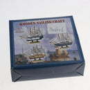 Mediterranean Style Handmade Wooden Sailboat Model Decor Boat Gifts 14cm