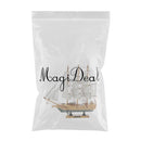 Mediterranean Style Handmade Wooden Sailboat Model Decor Boat Gifts 30cm