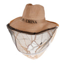 Beekeeping Beekeepers Hat Veil for Bee Protection Cowboy Hat Anti-flies