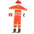 Firemaster Men Orange Work Coverall Fire Suit Boots for Small Firestation