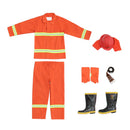 Firemaster Men Orange Work Coverall Fire Suit Boots for Small Firestation