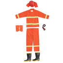 Firemaster Men Orange Work Coverall Fire Suit Boots for Small Firestation