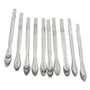 Premium 30 Pieces Stainless Steel Medicine Spoon Lab Micro Spatula Spoon Scoop S M L