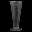 2 Pieces Laboratory Hospital Plastic 100ml Graduated Conical Measuring Cup