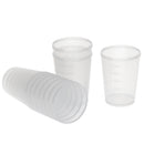 10pcs 50ml Plastic Liquid Measuring Cups Graduated Laboratory Bottle Lab for School Lab Supplies