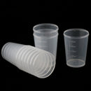 10pcs 50ml Plastic Liquid Measuring Cups Graduated Laboratory Bottle Lab for School Lab Supplies