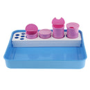 Thickened ABS Medical Dental Instrument Disinfection Tray Box with Bottles, High Temperature Resistant