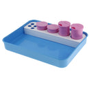 Thickened ABS Medical Dental Instrument Disinfection Tray Box with Bottles, High Temperature Resistant