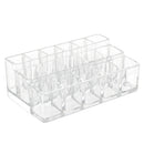 Lipstick Holder Display Stand 16 Deep Slot Acrylic Makeup Organizer Clear