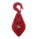 1102 lbs Poly Rope Hoist Pulley Wheel Block and Tackle Puller Lift Tools