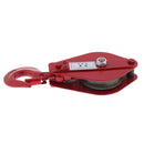 1102 lbs Poly Rope Hoist Pulley Wheel Block and Tackle Puller Lift Tools