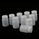 10x 60ml Plastic Wide Mouth Laboratory Reagent Bottle Sample Sealling Bottle