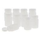 10x 60ml Plastic Wide Mouth Laboratory Reagent Bottle Sample Sealling Bottle