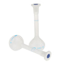 2 Pieces Laboratory 50ml Plastic Clear Long Neck Volumetric Measuring Flask, Thick Wall