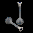 2 Pieces Laboratory 50ml Plastic Clear Long Neck Volumetric Measuring Flask, Thick Wall