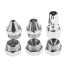 3.5L Stainless Steel Air Hopper Spray Gun Gravity Feed Wall Painting Sprayer with 3 Nozzles