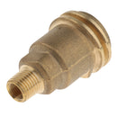 QCC1 Propane Gas Fitting Adapter with 1/4 Inch Male Pipe Thread Solid Brass Construction