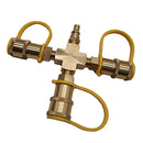 Y Connector 1/4'' Hose Quick Coupler Irrigation Valve Garden Water Splitter