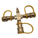 Y Connector 1/4'' Hose Quick Coupler Irrigation Valve Garden Water Splitter