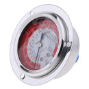 Liquid Filled Pressure Gauge For Water Oil Hydraulic Coolants 3.8MPa, Clear and fast reading, dual scale: PSI / MPa