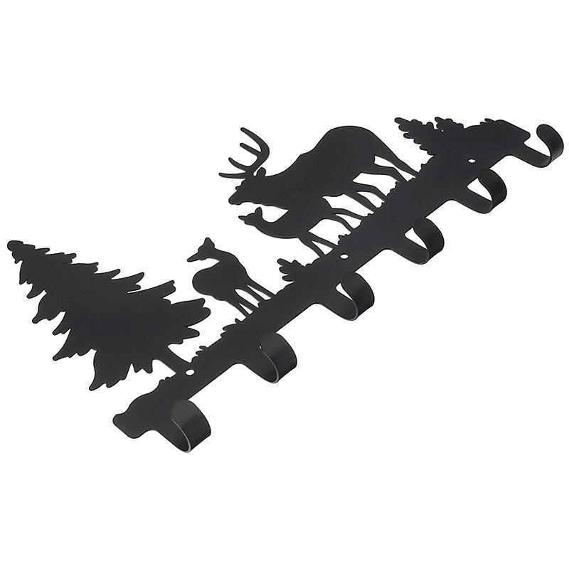 6 Hook Hat Clothes Hanging Hanger Rack Coat Towel Bag Over Door Bathroom Hooks