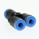 10 Pcs Push To Connect Fitting, Pneumatic Y Connector Tee Air Hose Tube 4mm