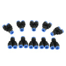 10 Pcs Push To Connect Fitting, Pneumatic Y Connector Tee Air Hose Tube 6mm