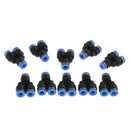 10 Pcs Push To Connect Fitting, Pneumatic Y Connector Tee Air Hose Tube 6mm