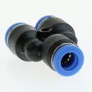 10 Pcs Push To Connect Fitting, Pneumatic Y Connector Tee Air Hose Tube 8mm
