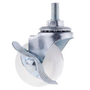 1.5'' Furniture Pram Chair Universal Swivel Wheel Caster Replacement W/Brake