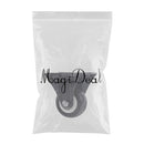 Rubber Caster Wheel with Rigid Non-Swivel Top Plate - 2-Inch - Non-Marking for Use in Hospitals, Food Service, & Other Institutional Applications