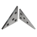 30-60 - 90 Angle and 45-45 - 90 ANGLE PLATE SET PLATES STEEL 2pcs set