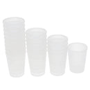 20 Pieces Lab 50ml Plastic Graduated Measuring Beaker Liquid Cup Container