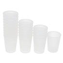 20 Pieces Lab 50ml Plastic Graduated Measuring Beaker Liquid Cup Container