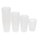 20 Pieces Lab 50ml Plastic Graduated Measuring Beaker Liquid Cup Container