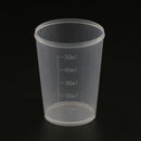 20 Pieces Lab 50ml Plastic Graduated Measuring Beaker Liquid Cup Container