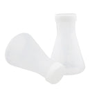 2 Pcs Laboratory School Graduated Plastic Conical Flask Erlenmeyer with Cap 100mL Food Grade, Shatter Resistant