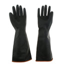 1 Pair Industrial Lab Solvent Chemical Resistant Latex Cleaning Work Gloves, providing maximum grip and accuracy