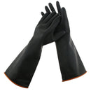 1 Pair Industrial Lab Solvent Chemical Resistant Latex Cleaning Work Gloves, providing maximum grip and accuracy