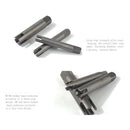 10 Pieces HSS Steel Broken Head Tap Remover Stripped Screw Tap Extractor Set with Case, M4 to M22, Anti-Rust