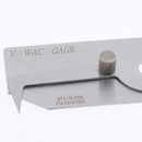 Stainless V-Wac Gage Welding Weld Seam Undercut Inspection Test Gauge Metric