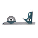 12 inch Combination Square Set, 4 Pcs Square Protractor Bevel Angle Ruler, Blue