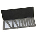 10 PCS Precision Angle Block Set 1 to 30 Degree Lathes Milling Ground Gauge Tool Made of Steel 65Mn