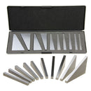 10 PCS Precision Angle Block Set 1 to 30 Degree Lathes Milling Ground Gauge Tool Made of Steel 65Mn