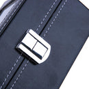 Watch Dislpay Box Organizer, Pu Leather with Glass Top, Large, Black