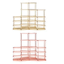 Wire Metal Desktop Pen Pencil ,Rose Gold Pen Storage Basket Organizer
