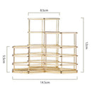 Wire Metal Desktop Pen Pencil ,Rose Gold Pen Storage Basket Organizer