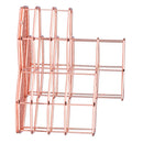 Wire Metal Desktop Pencil ,Rose Gold Pen Storage Basket Organizer