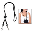 4x Adjustable Neck Lanyard Chain Strap Holder Black