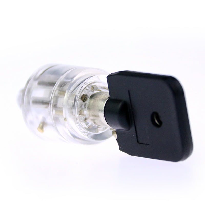 7 Pins Plum Flower Cutaway Practice Transparent Lock Cylinder Lock Pick Tools